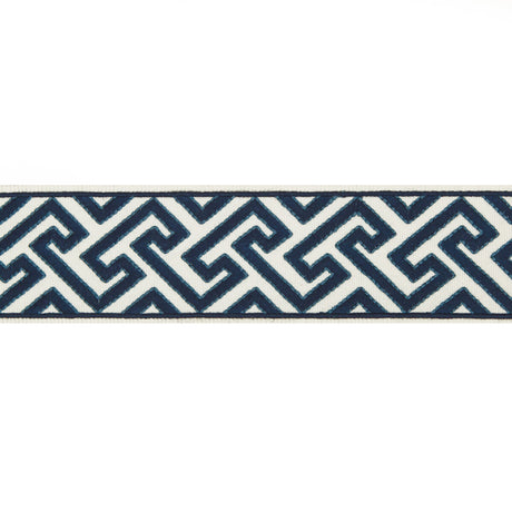 BRUNSCHWIG & FILS T8019100.50.0 SANCHI TAPE INDIGO TRIM - Eade's Wallpaper