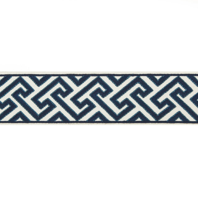 BRUNSCHWIG & FILS T8019100.50.0 SANCHI TAPE INDIGO TRIM - Eade's Wallpaper
