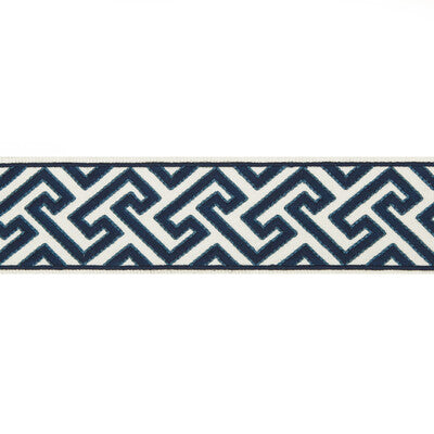 BRUNSCHWIG & FILS T8019100.50.0 SANCHI TAPE INDIGO TRIM - Eade's Wallpaper