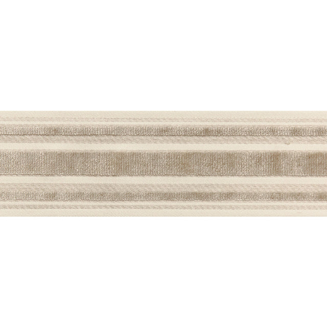 BRUNSCHWIG & FILS T8019101.11.0 CANTON TAPE PEBBLE TRIM - Eade's Wallpaper