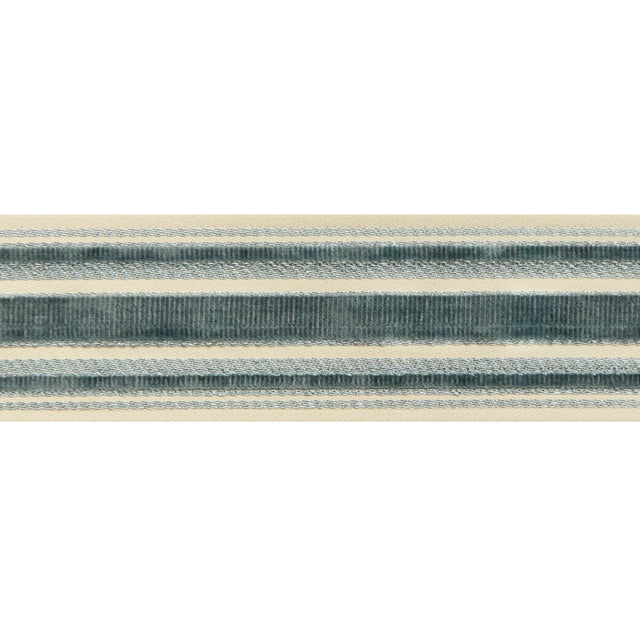 BRUNSCHWIG & FILS T8019101.13.0 CANTON TAPE TEAL TRIM - Eade's Wallpaper