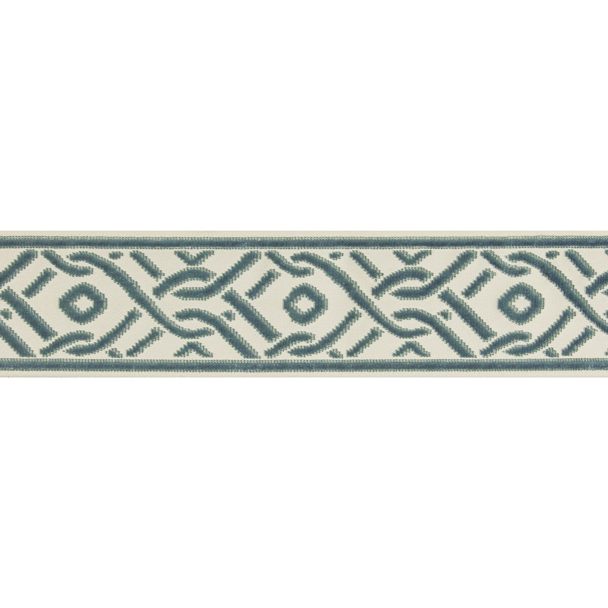 BRUNSCHWIG & FILS T8019102.13.0 PAILOU TAPE TEAL TRIM - Eade's Wallpaper