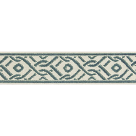 BRUNSCHWIG & FILS T8019102.13.0 PAILOU TAPE TEAL TRIM - Eade's Wallpaper