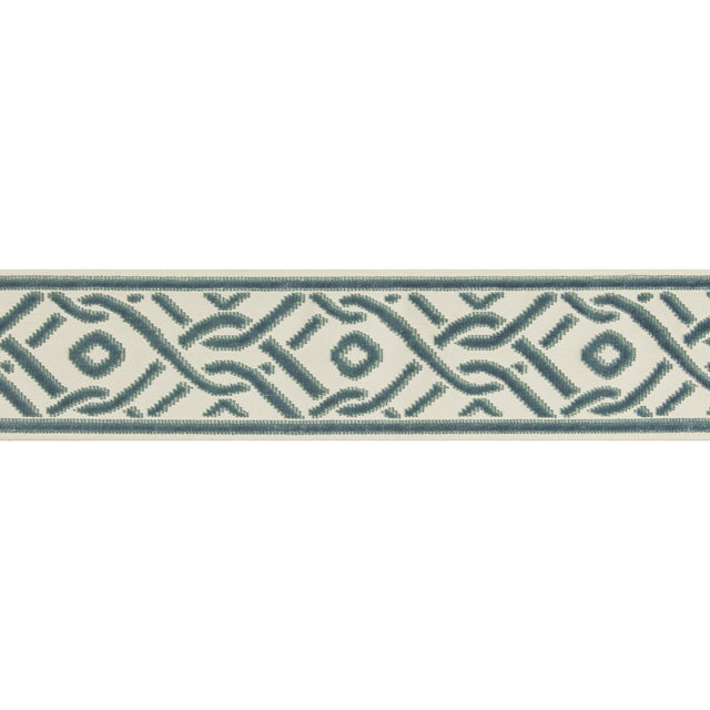 BRUNSCHWIG & FILS T8019102.13.0 PAILOU TAPE TEAL TRIM - Eade's Wallpaper