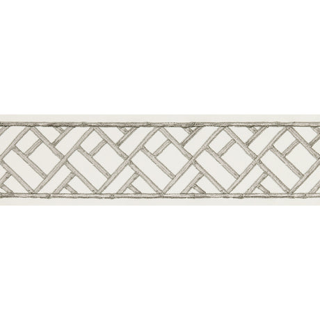 BRUNSCHWIG & FILS T8019103.11.0 TORANA TAPE GREY TRIM - Eade's Wallpaper