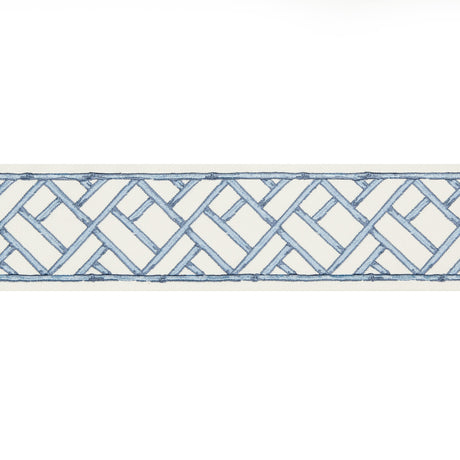 BRUNSCHWIG & FILS T8019103.15.0 TORANA TAPE FRENCH BLUE TRIM - Eade's Wallpaper