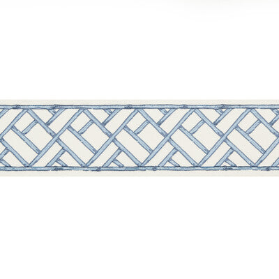 BRUNSCHWIG & FILS T8019103.15.0 TORANA TAPE FRENCH BLUE TRIM - Eade's Wallpaper