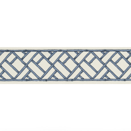 BRUNSCHWIG & FILS T8019103.5.0 TORANA TAPE BLUE TRIM - Eade's Wallpaper