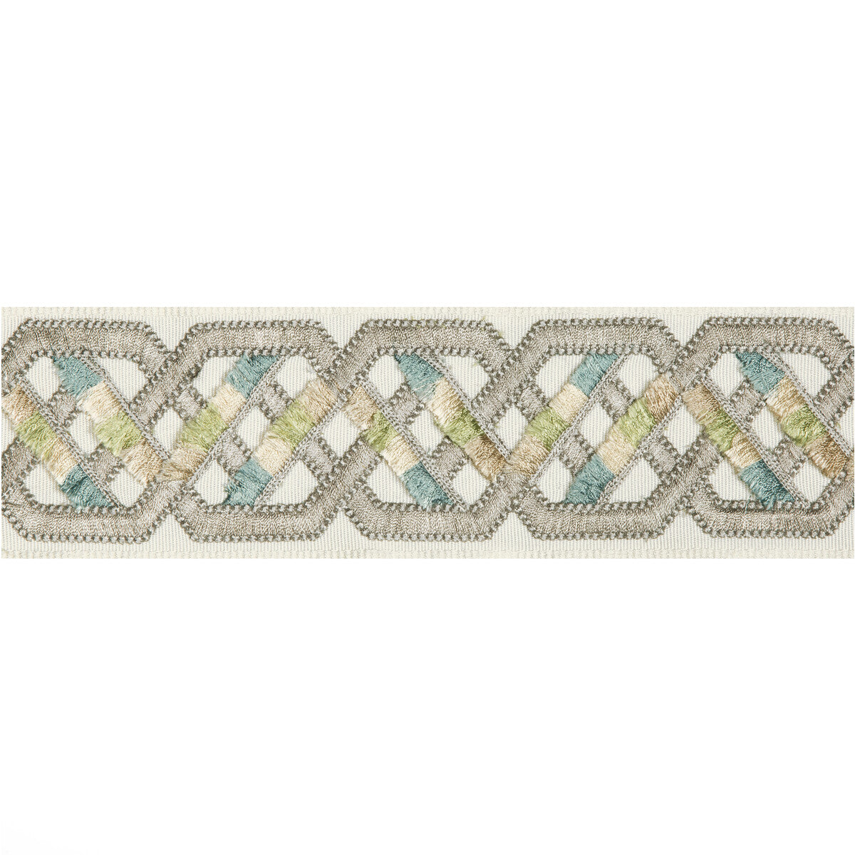 BRUNSCHWIG & FILS T8019104.11.0 LORIYAN TAPE GREY TRIM - Eade's Wallpaper