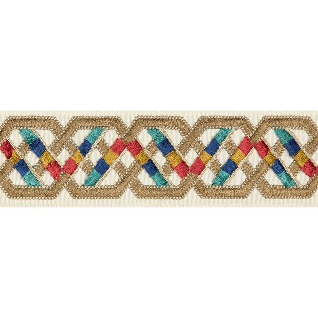 BRUNSCHWIG & FILS T8019104.254.0 LORIYAN TAPE MULTI TRIM - Eade's Wallpaper