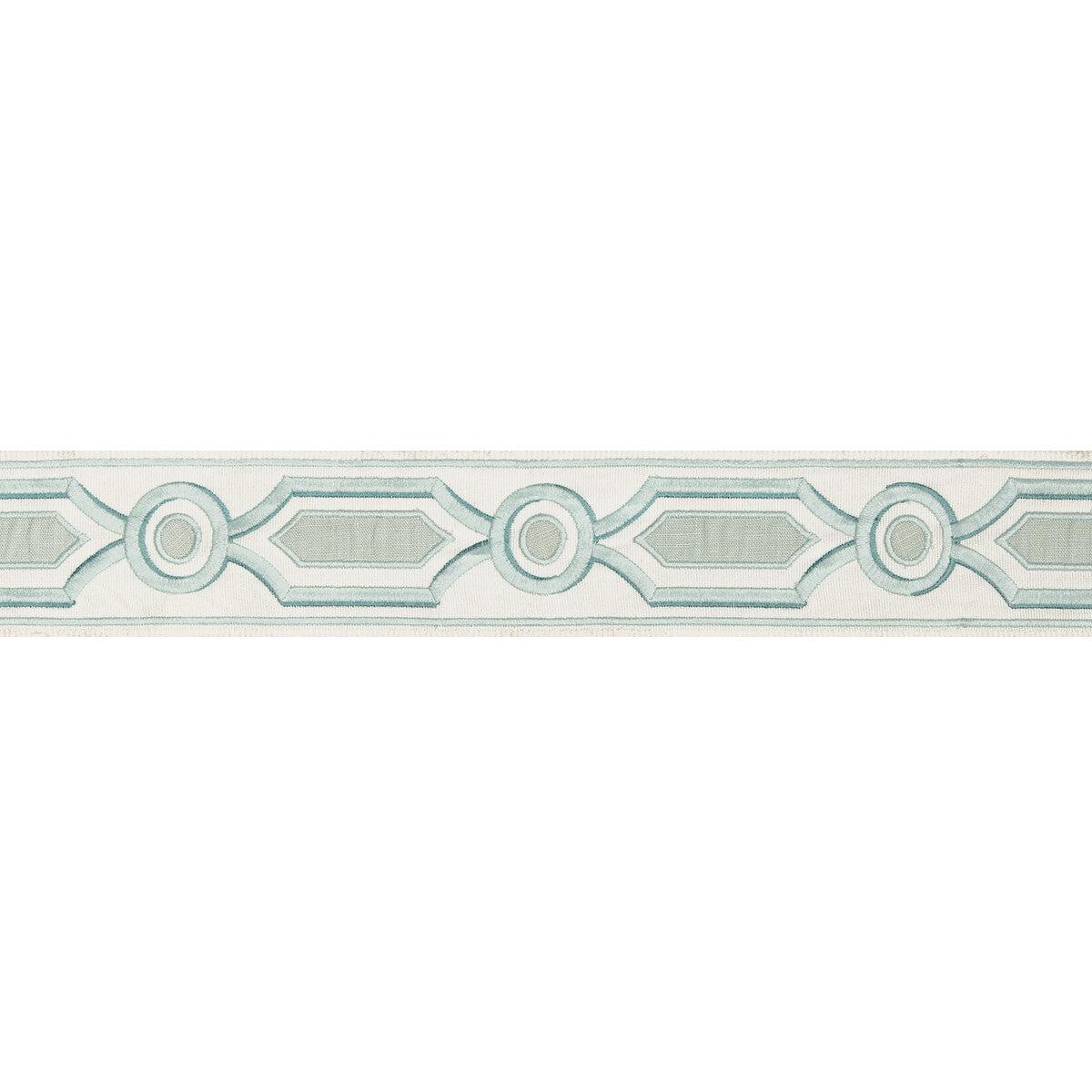 BRUNSCHWIG & FILS T8019105.13.0 GANDEN TAPE AQUA TRIM - Eade's Wallpaper