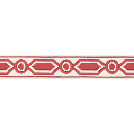 BRUNSCHWIG & FILS T8019105.19.0 GANDEN TAPE RED TRIM - Eade's Wallpaper