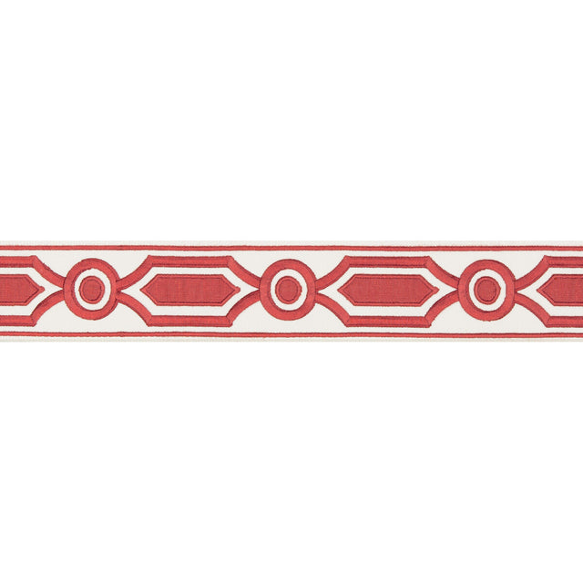 BRUNSCHWIG & FILS T8019105.19.0 GANDEN TAPE RED TRIM - Eade's Wallpaper