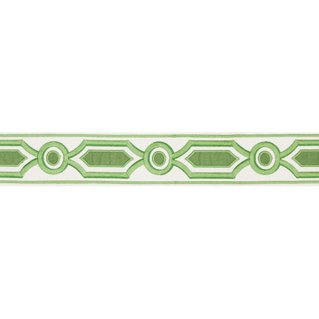 BRUNSCHWIG & FILS T8019105.3.0 GANDEN TAPE GREEN TRIM - Eade's Wallpaper