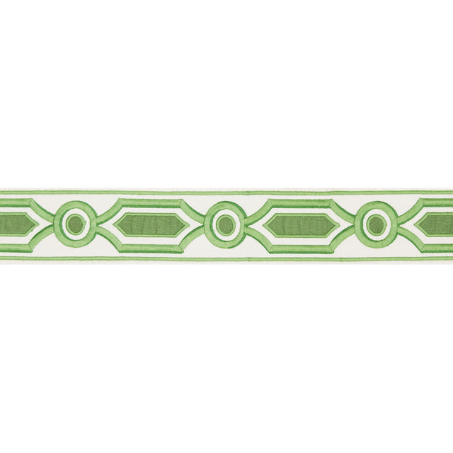 BRUNSCHWIG & FILS T8019105.3.0 GANDEN TAPE GREEN TRIM - Eade's Wallpaper