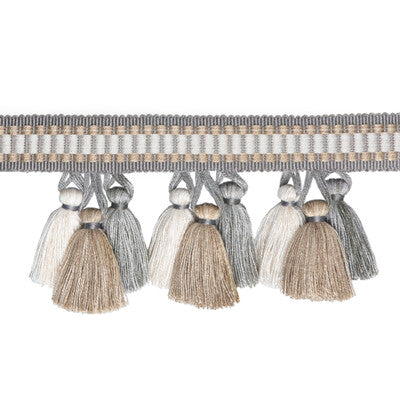 BRUNSCHWIG & FILS T8020100.11.0 ANDRE TASSEL FRINGE GREY TRIM - Eade's Wallpaper