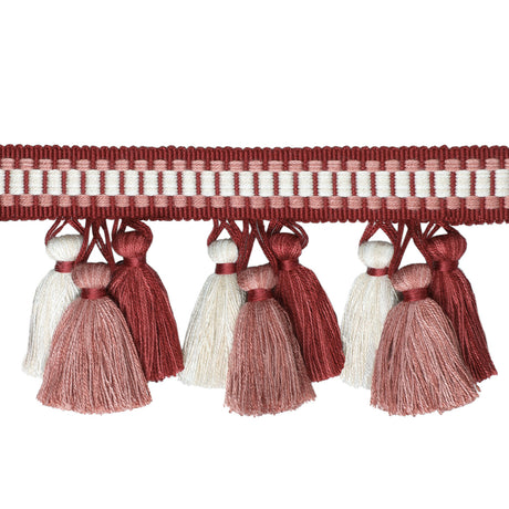 BRUNSCHWIG & FILS T8020100.19.0 ANDRE TASSEL FRINGE RED TRIM - Eade's Wallpaper