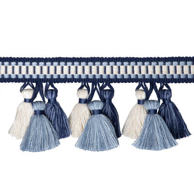 BRUNSCHWIG & FILS T8020100.501.0 ANDRE TASSEL FRINGE NAVY TRIM - Eade's Wallpaper