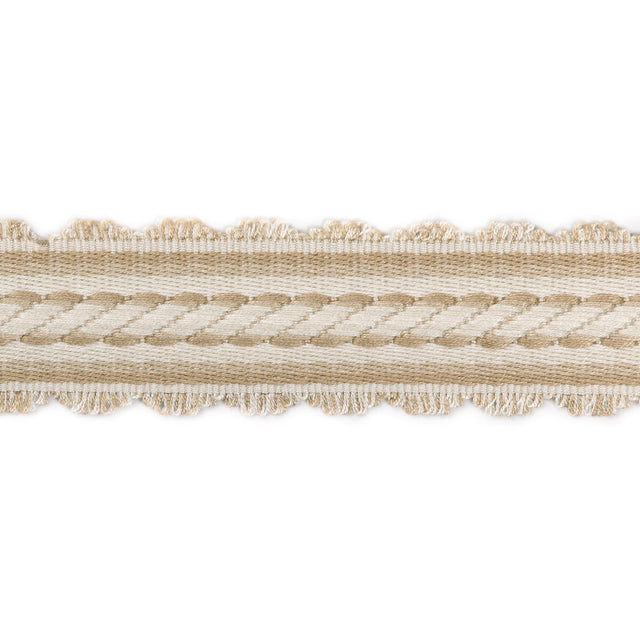 BRUNSCHWIG & FILS T8020101.16.0 JACQUELINE BRAID BEIGE TRIM - Eade's Wallpaper