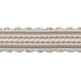 BRUNSCHWIG & FILS T8020101.1611.0 JACQUELINE BRAID GREY TRIM - Eade's Wallpaper