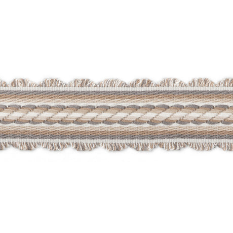 BRUNSCHWIG & FILS T8020101.1611.0 JACQUELINE BRAID GREY TRIM - Eade's Wallpaper