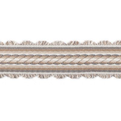 BRUNSCHWIG & FILS T8020101.1611.0 JACQUELINE BRAID GREY TRIM - Eade's Wallpaper