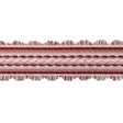 BRUNSCHWIG & FILS T8020101.19.0 JACQUELINE BRAID RED TRIM - Eade's Wallpaper