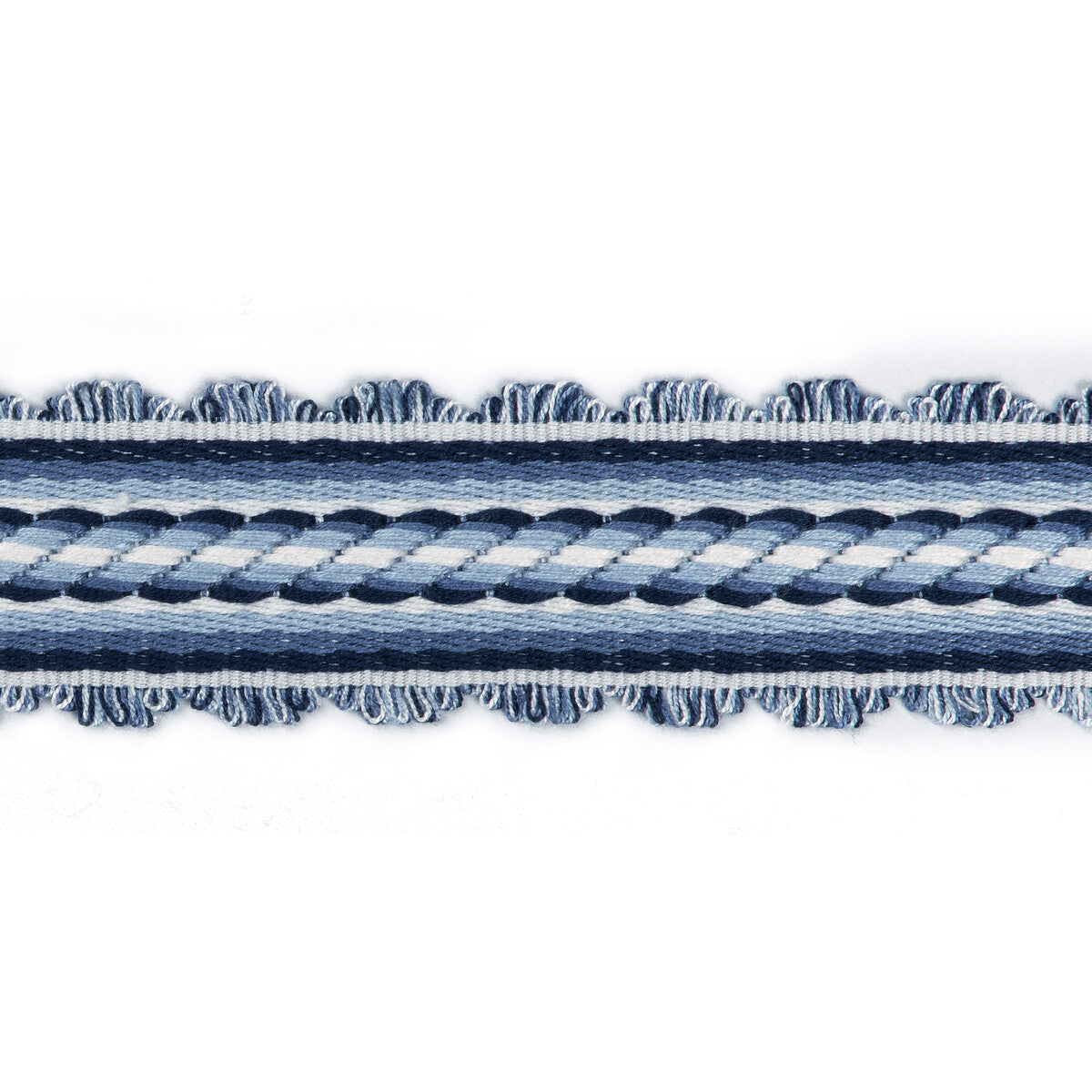 BRUNSCHWIG & FILS T8020101.5.0 JACQUELINE BRAID BLUE TRIM - Eade's Wallpaper