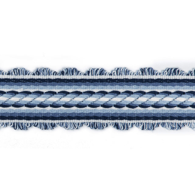 BRUNSCHWIG & FILS T8020101.5.0 JACQUELINE BRAID BLUE TRIM - Eade's Wallpaper