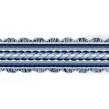 BRUNSCHWIG & FILS T8020101.5.0 JACQUELINE BRAID BLUE TRIM - Eade's Wallpaper