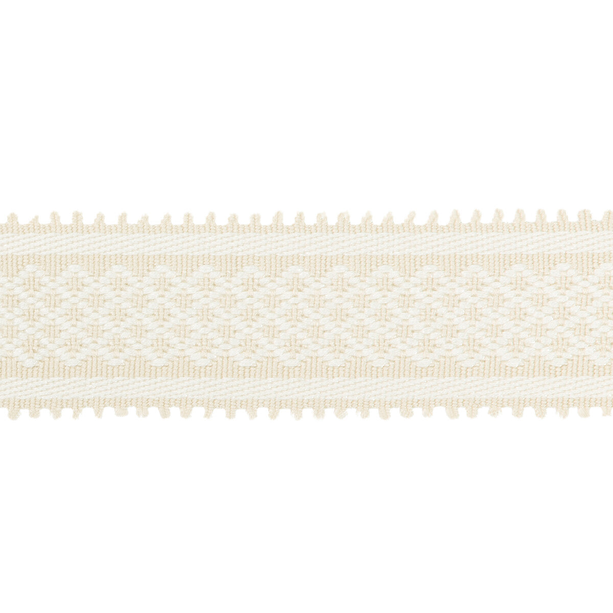 BRUNSCHWIG & FILS T8020102.101.0 BASTILLE BRAID SNOW TRIM - Eade's Wallpaper