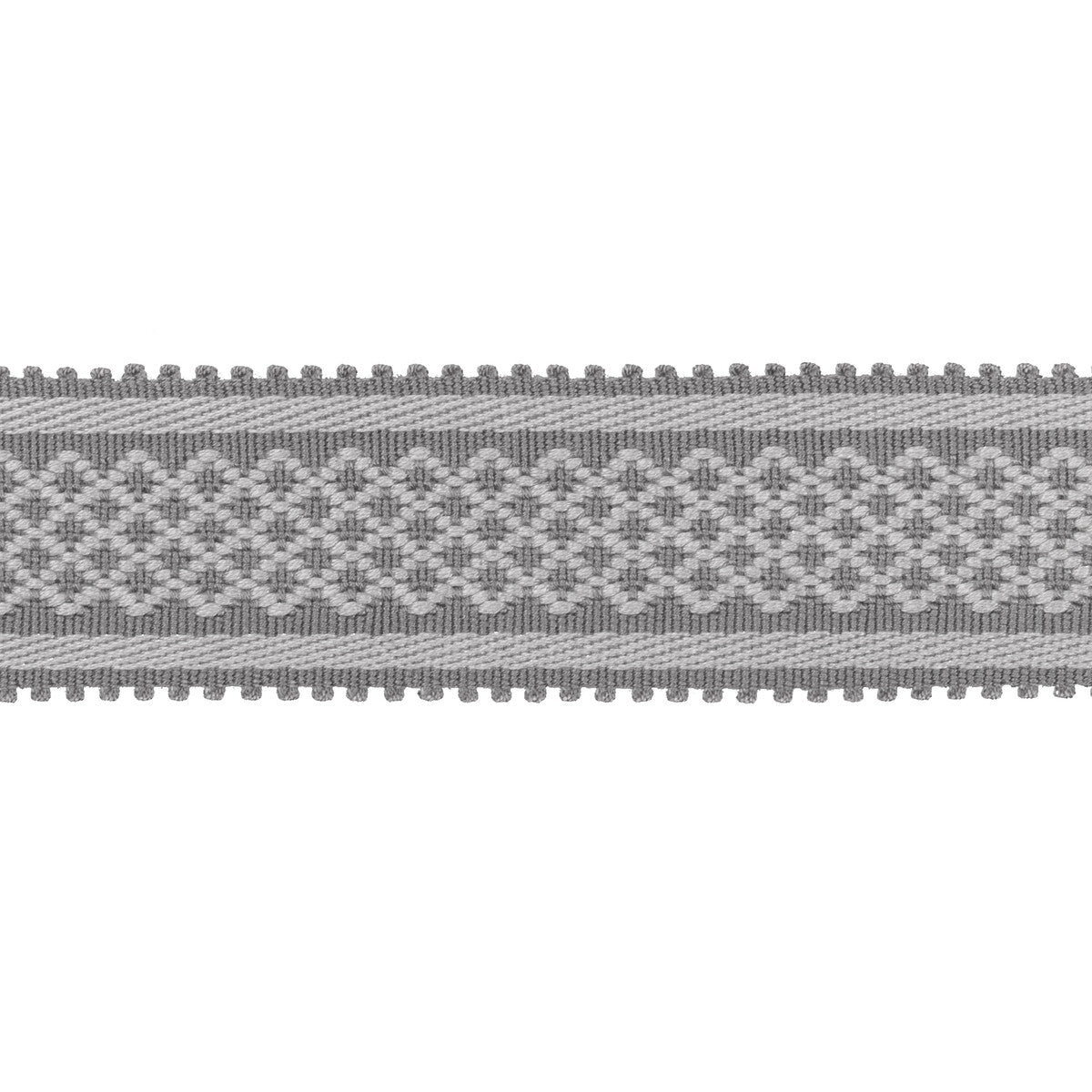 BRUNSCHWIG & FILS T8020102.11.0 BASTILLE BRAID GREY TRIM - Eade's Wallpaper