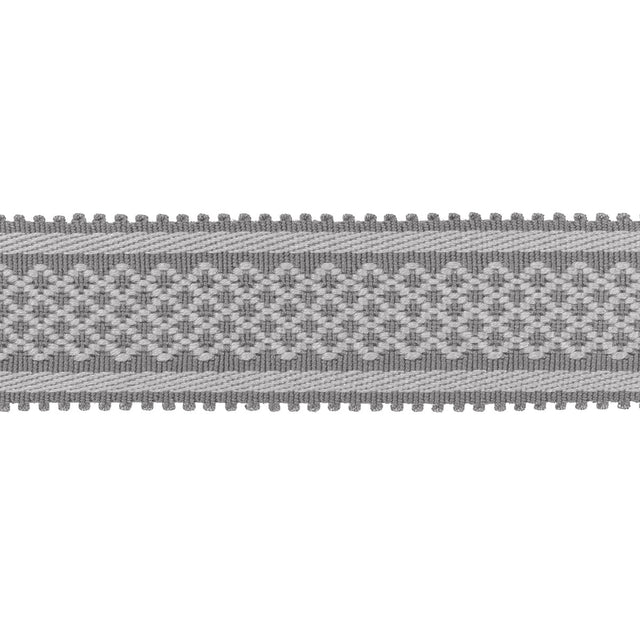 BRUNSCHWIG & FILS T8020102.11.0 BASTILLE BRAID GREY TRIM - Eade's Wallpaper