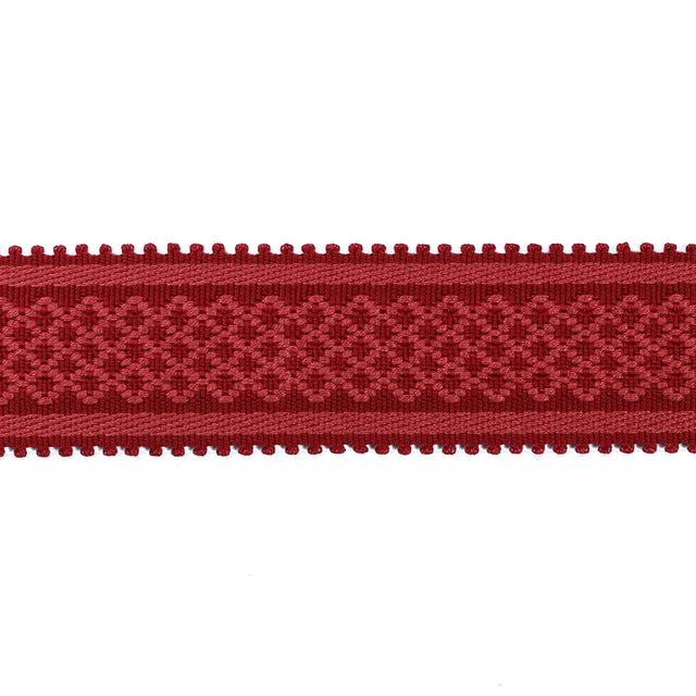 BRUNSCHWIG & FILS T8020102.19.0 BASTILLE BRAID RED TRIM - Eade's Wallpaper