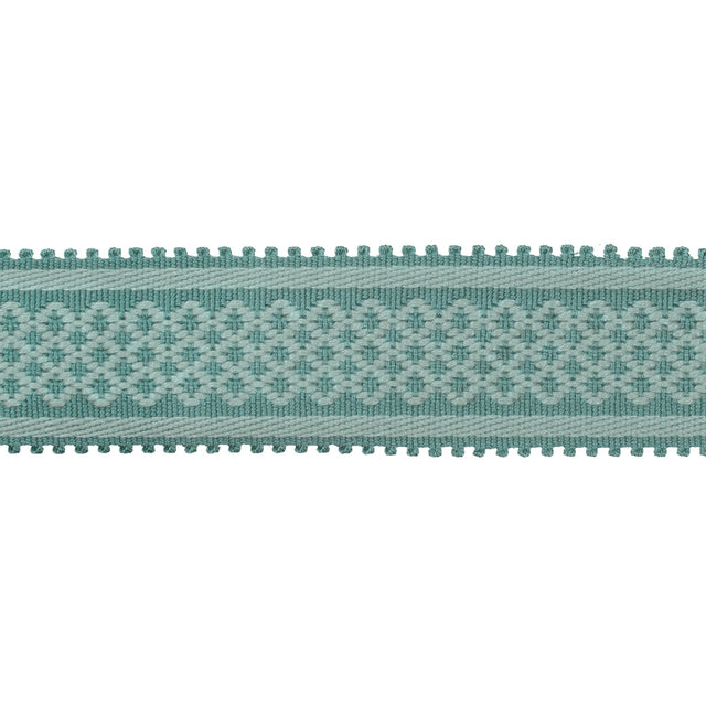 BRUNSCHWIG & FILS T8020102.35.0 BASTILLE BRAID TEAL TRIM - Eade's Wallpaper