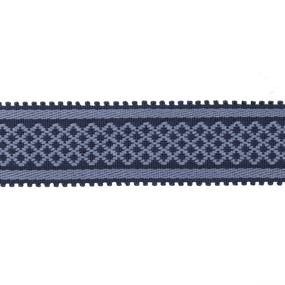 BRUNSCHWIG & FILS T8020102.50.0 BASTILLE BRAID NAVY TRIM - Eade's Wallpaper