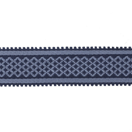 BRUNSCHWIG & FILS T8020102.50.0 BASTILLE BRAID NAVY TRIM - Eade's Wallpaper