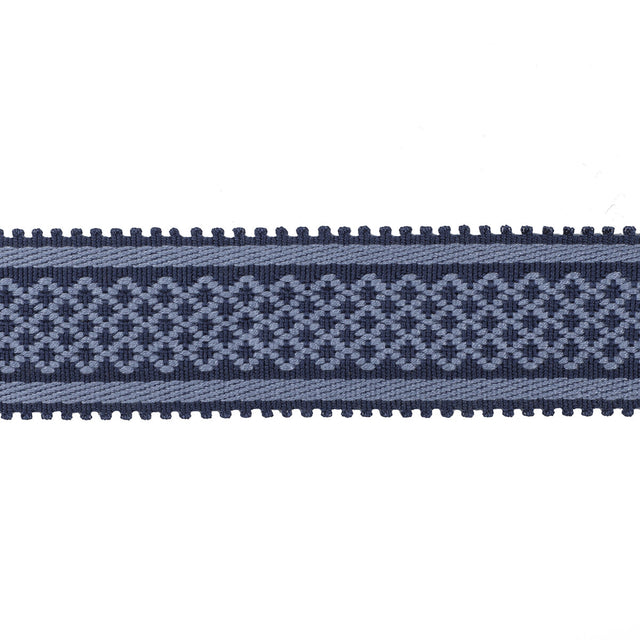 BRUNSCHWIG & FILS T8020102.50.0 BASTILLE BRAID NAVY TRIM - Eade's Wallpaper
