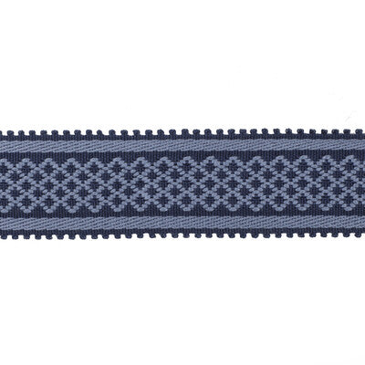 BRUNSCHWIG & FILS T8020102.50.0 BASTILLE BRAID NAVY TRIM - Eade's Wallpaper