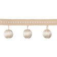 BRUNSCHWIG & FILS T8020103.16.0 CLAUDE BALL FRINGE BEIGE TRIM - Eade's Wallpaper