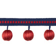 BRUNSCHWIG & FILS T8020103.195.0 CLAUDE BALL FRINGE CADET TRIM - Eade's Wallpaper