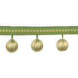 BRUNSCHWIG & FILS T8020103.3.0 CLAUDE BALL FRINGE LEAF TRIM - Eade's Wallpaper