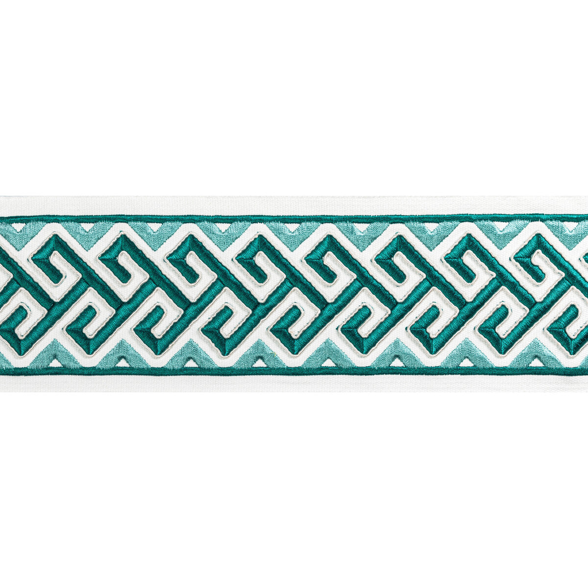 BRUNSCHWIG & FILS T8022101.13.0 AUDETTE TAPE AQUA TRIM - Eade's Wallpaper