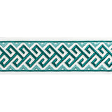 BRUNSCHWIG & FILS T8022101.13.0 AUDETTE TAPE AQUA TRIM - Eade's Wallpaper