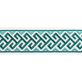 BRUNSCHWIG & FILS T8022101.13.0 AUDETTE TAPE AQUA TRIM - Eade's Wallpaper