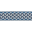 BRUNSCHWIG & FILS T8022101.5.0 AUDETTE TAPE BLUE TRIM - Eade's Wallpaper