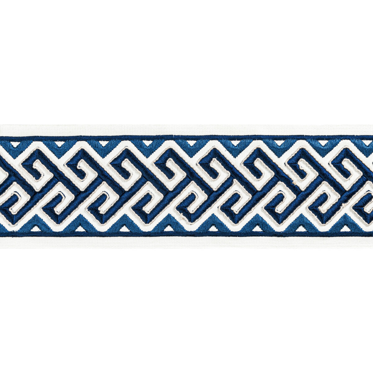 BRUNSCHWIG & FILS T8022101.5.0 AUDETTE TAPE BLUE TRIM - Eade's Wallpaper