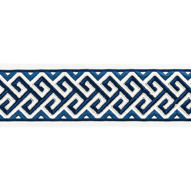 BRUNSCHWIG & FILS T8022101.5.0 AUDETTE TAPE BLUE TRIM - Eade's Wallpaper