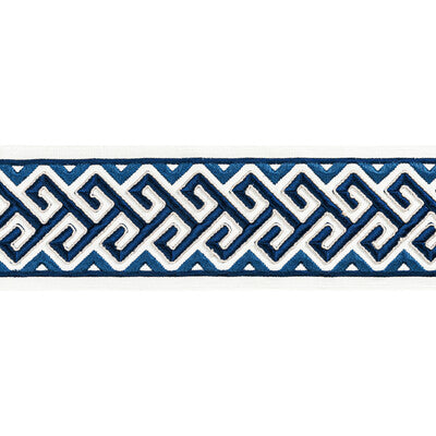 BRUNSCHWIG & FILS T8022101.5.0 AUDETTE TAPE BLUE TRIM - Eade's Wallpaper