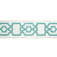 BRUNSCHWIG & FILS T8022102.13.0 CERISE TAPE AQUA TRIM - Eade's Wallpaper